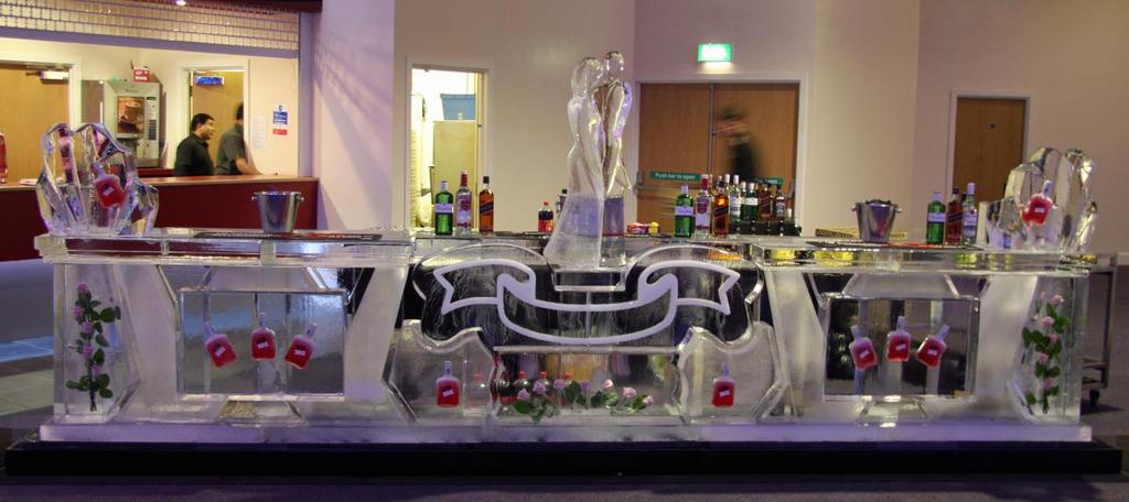 Wedding Bar This is a five meter long bar made of ice for an Asian wedding. It is designed in Rhino and CNC programmed using RhinoCAM.