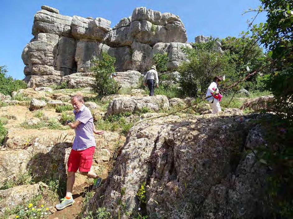 El Torcal is a huge calcareous plateau that rises at altitudes between 1,100 and 1,370 meters and has been designated as a nature reserve since