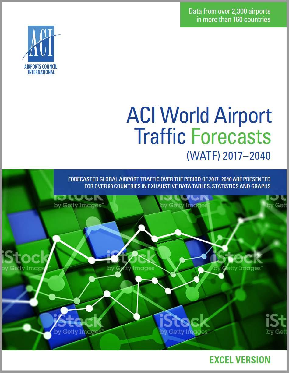 World Airport Traffic Forecasts 2017-2040 Covers the 2017 to 2040 period, using 2016 as reference year Features traffic volumes, growth rates, market shares and contribution to growth for Total