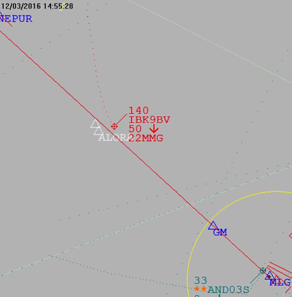 According to information provided by the crew, the paraglider also turned to its right, with the closest point of approach occurring at a relative distance of some 100 m. Figure 5.