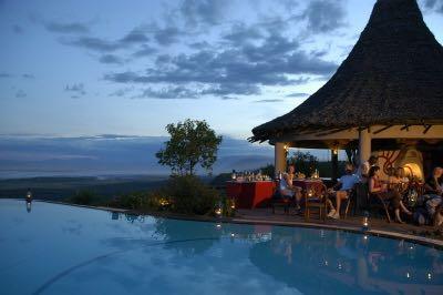 the Lodge commands panoramic views across the volcano-studded floor of the Great Rift Valley.