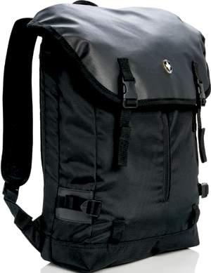 Its vertical front zip pocket offers additional