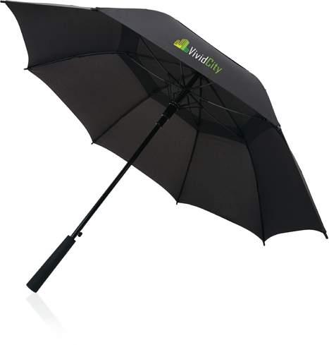 pocket size umbrella. Metal frame and fiberglass ribs.flat rubber handle.