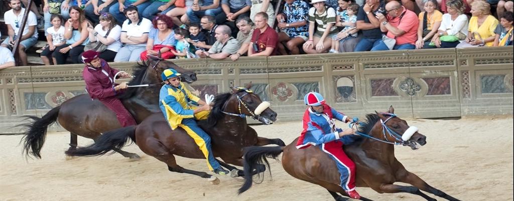 year old Siena Palio Race from a range of positions including grand seats, balcony and window options.
