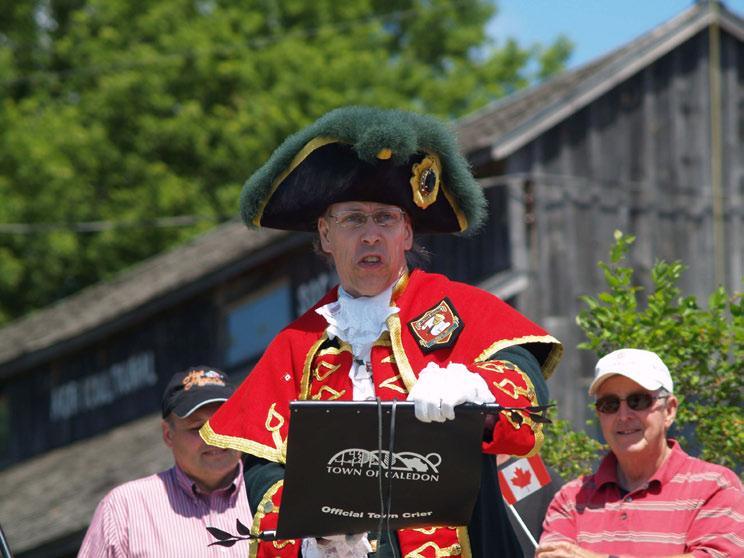 Report from the Official Town Crier for the Town of Caledon for the 2011-12 Year Dear Mayor Morrison, Councillors, and Town Staff: It has been one year since this Council formally appointed a Town