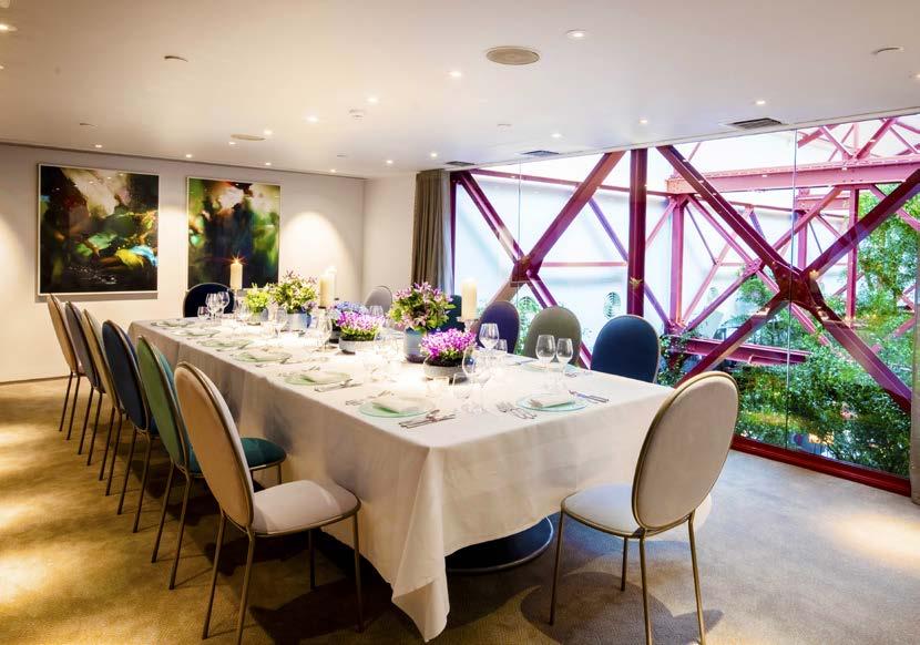 PRIVATE DINING Mezzanine Room Bluebird boasts 4 private dining rooms and can seat from 10 to 120 guests lunch or dinner, host exclusive events for up to 230 seated or 650 standing and is ideal for