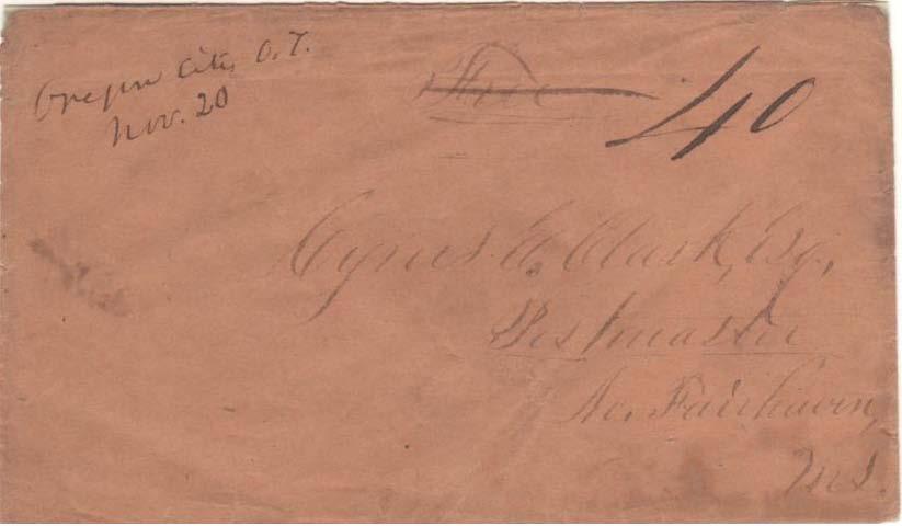 OREGON CITY (Clackamas) EST. 29 MARCH 1847 20 November (1848?