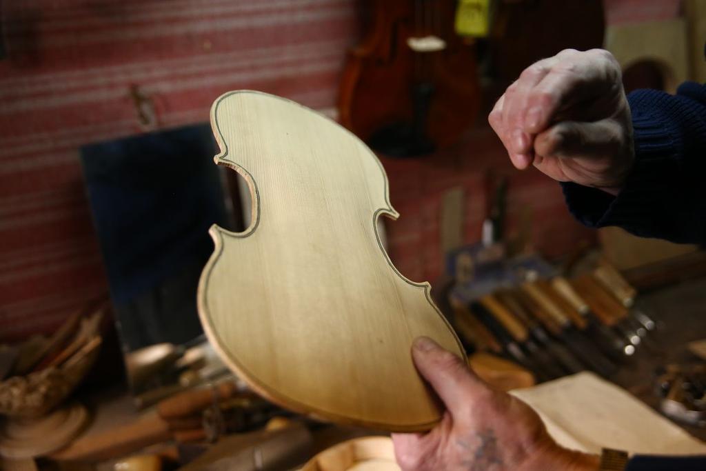 You have a unique chance to visit a private apartment of a master who makes and restores violins for world known virtuosos.