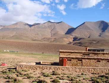 For 3 days you will trek upwards, initially through classic Berber villages, to tackle the first summit; Mt Mgoun (4068m).