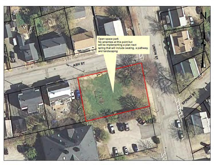 Address: 4 Ash Street Tax Map/Lot: 9 / 118 Property use: Neighborhood pocket park Lease agreements: None Ash Street Park Park Description: Ash Street Park is located on the corner of Union and Ash