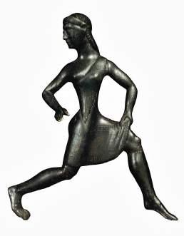 PRIZREN RUNNER FIGURINE Was discovered in Prizren. Height 11.4 cm. It is castin bronze and represents the figure of a female athlete in motion.