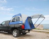 7' of headroom Full rainfly provides ultimate weather protection Large 4 x 4 awning provides shade and a protected spot for bulky gear Rear access panel allows you to access the truck s interior for