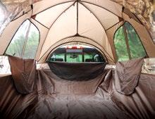 Mossy Oak Break-Up Infinity camouflage pattern Napier offers the only truck tents on the market with a full floor, keeping you clean from a dirty truck and dry from the elements Ample