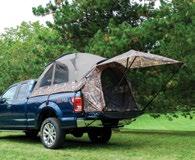 7 of headroom Full rainfly along with window and door storm flaps provide ultimate weather protection Large 4 x 4 awning provides shade and a protected spot for bulky gear Rear access
