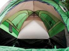 6 of headroom 2 large windows offer optimal ventilation Illuminate the tent using the built-in lantern holder Quick and easy 1