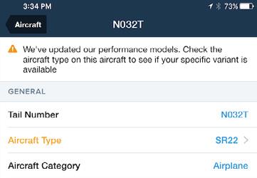 Updating Existing Aircraft After Purchasing Performance Plus If you re upgrading to the Performance Plus plan from another subscription plan, orange alert