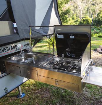 Double-fold campers have been known to be tricky in the set-up, but Blue Tongue has pioneered one of the best internal frames to simplify the process so it s a simple, one person job.