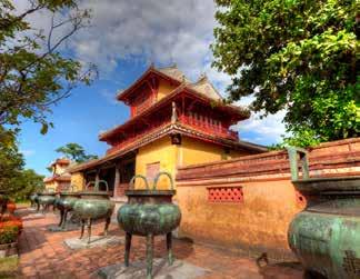 Meet with a former Vietnamese army officer and hear his story. Take a relaxing boat trip along the Perfume River and visit the elegant Thien Mu Pagoda.