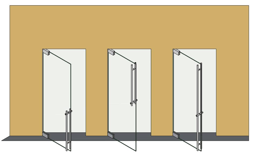 Application Details Installation Reference t All Bella Locking Ladder Pulls will work with Patch Fitting or Rails on Glass s and are also Compatible with Metal and Wood s.