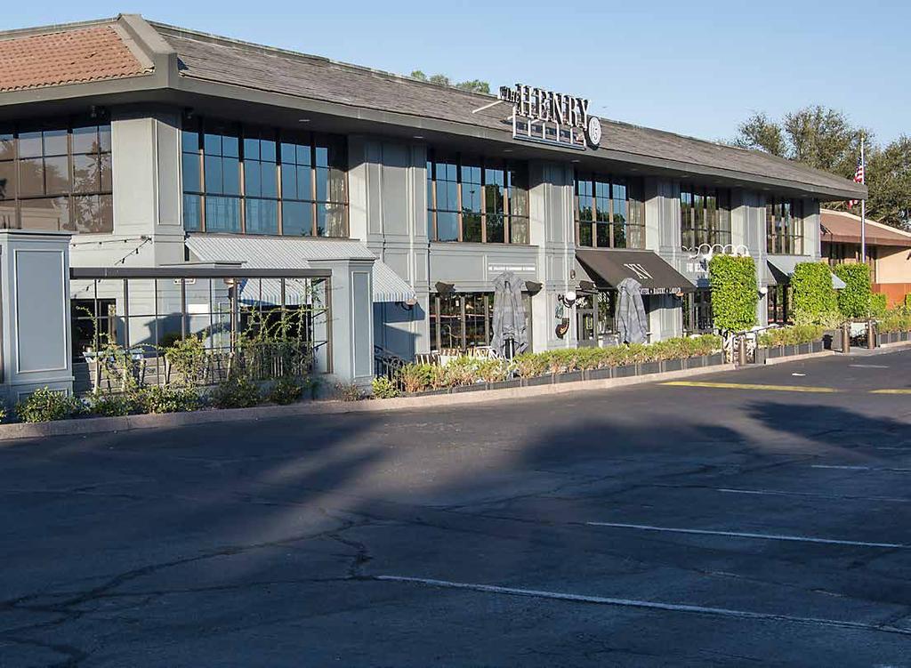 PROPERTY HIGHLIGHTS Anchored by one of the area s most popular all day meeting spots, The Henry- A Fox Restaurant, serves coffee, breakfast, lunch and dinner Located just across from numerous retail