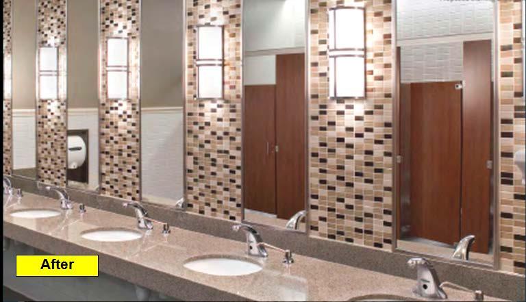 Restroom Improvements Honolulu International Airport Public Benefit: Renovates 20+ year old restrooms to a