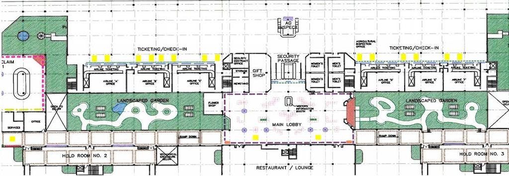 Ticket Lobby & Hold Rooms Improvements Lihue Airport Enlarged Ticket Lobby Enlarged Ticket Lobby Public Benefit: To accommodate increasing domestic passenger traffic.