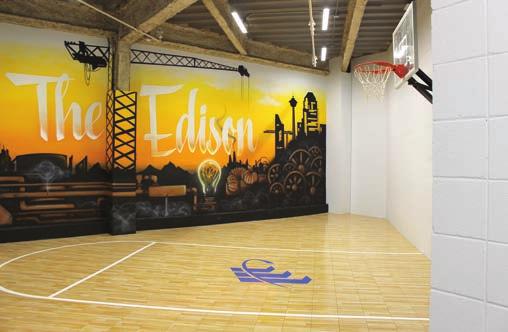 FITNESS FITNESS CENTRE BASKETBALL AREA The fitness centre at The Edison is available to tenants at