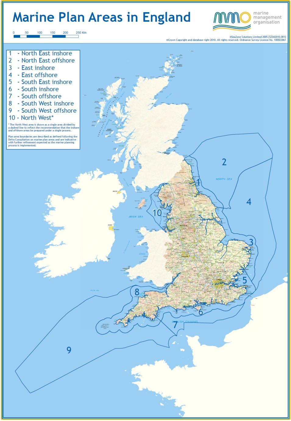 NW England has legislative borders with: