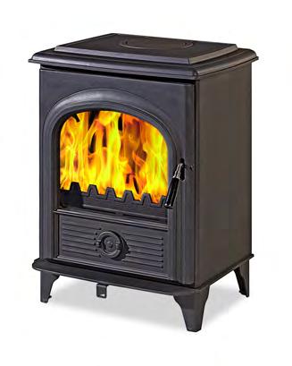 Alpha 1 Multi-fuel stove Quality cast iron lids and doors Heavy duty steel body Easy maintenance Clean Burn Combustion System Airwash Glass