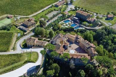 IN THE HEART OF ITALY Castel Monastero is easy to reach from the two main airports of Tuscany.