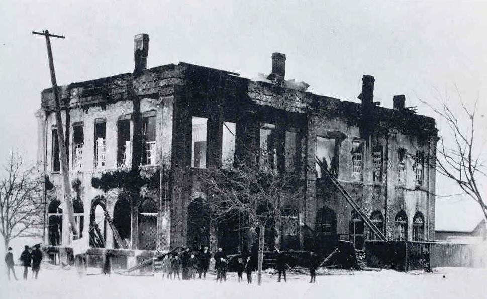 PORT HOPE TOWN HALL After the fire, 1893