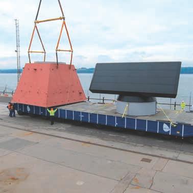 NEWS News from the Aircraft Carrier Alliance 07 Long Range Radar now in position In one of the final lifts by Goliath for HMS Queen Elizabeth, the massive Long Range Radar (LRR) was positioned on top
