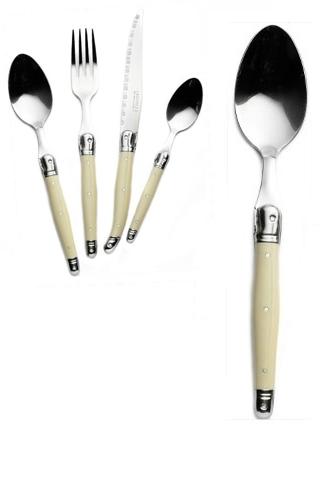 Price : 3,30 HT Ivory pearl color handle (ABS) stainless steel