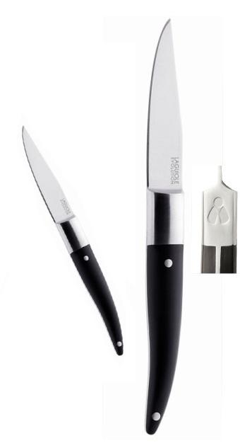 resin. Steak knife wood handle Price : 9,97 HT French made, 11cm blade/24cm smooth blade.