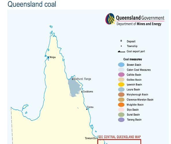 Queensland s coal inventory (million tonnes raw coal in-situ) Total: 32,729