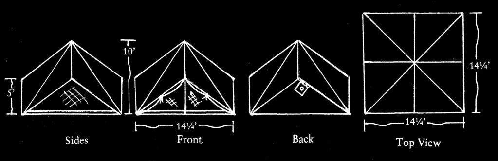 If you are limited for weight or space, or moving very often, you might consider the tents on these two pages as alternatives to wall tents.
