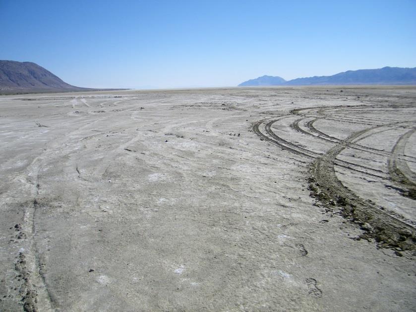 The Black Rock Desert covers a large swath of northwest Nevada. Its playa is the largest in North America.