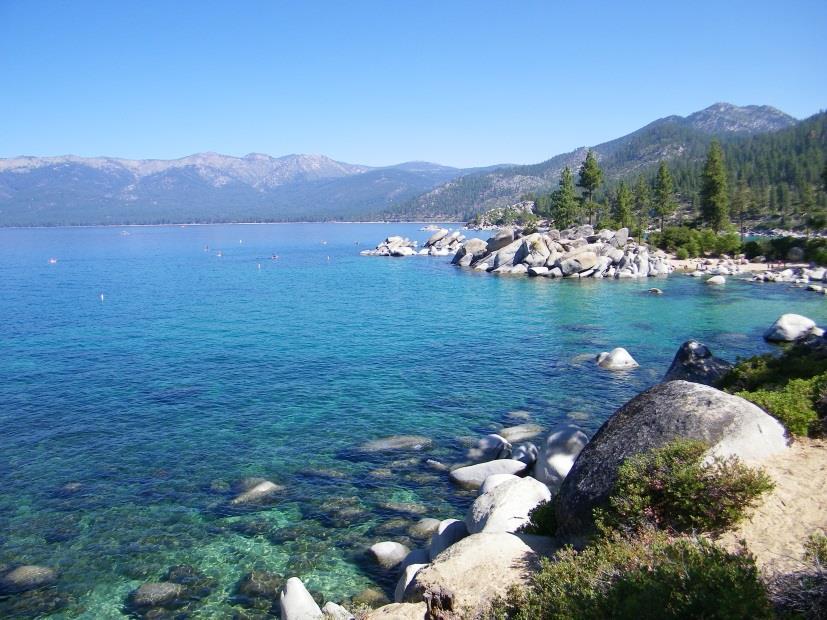 Lake Tahoe Nevada State Park protects a segment of the lake s shore, but also includes inland hiking and wilderness areas.