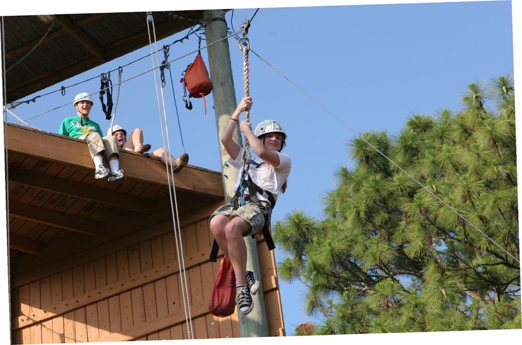 The next thing to conquer ws the zip-line. It ws AWESOME! At first I ws scred, but my counselors sng song! It ws hilrious.