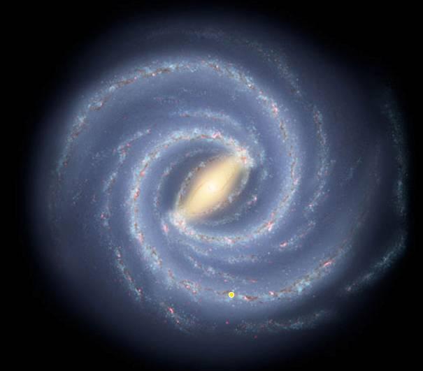 Slika 4 - Verjetna oblika naše galaksije.