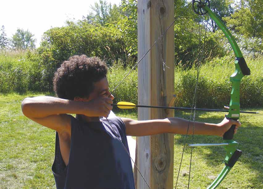 OUTDOOR SPORTS ARCHERY/SLINGSHOT CAMP Entering grades 4 6 in fall, 2018 Weeks of June 25, July 23, August 6, August 20 and August 27 Two amazing and traditional target sports,