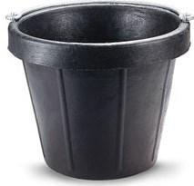 ASP-BUCGALVDBLBASE 13L BLACK PVC BUCKET A heavy-duty bucket with enhanced lateral