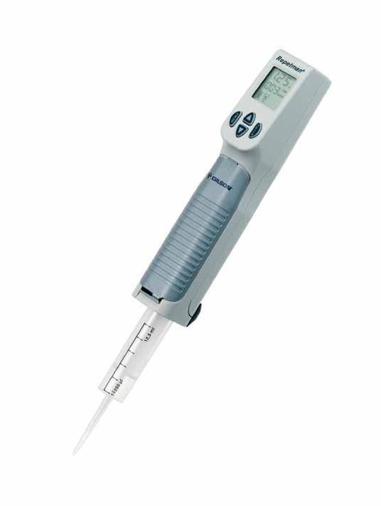 Comfortable Operation Easy to use with true-pipetting rate detection and automated adjustment of dispensing rhythm Easy battery charge with automatic recharging stand Wide syringe Tip