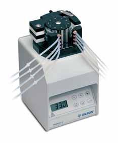 Laboratory Peristaltic pump robustness and reliability Safe and durable design, can work 24/7. Stainless steel rollers for great durability and chemical resistance.