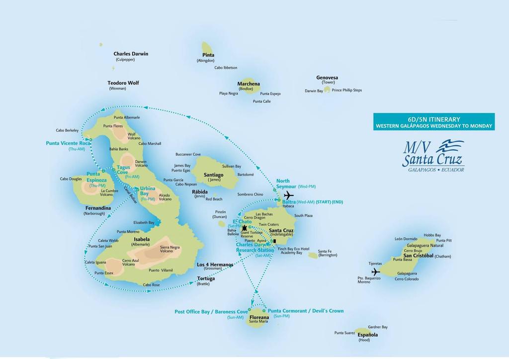 CRUISE ITINERARY MAP Page 6 On shore excursions in the