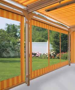 ) The maximum number of windows per cover can be deduced from the cover width and the number of complete panels. The windows can be incorporated only in complete fabric panels. The max. window height can be up to 200 cm and the max.