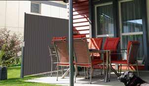 markilux side screen There are very few spots in the garden that are completely protected from the sun, the