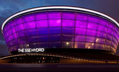 The iconic SSE Hydro building in Glasgow was bathed in a beautiful purple glow to mark its support for the month.