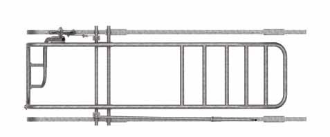 The stall has a very robust upper swinging gate in which the rear gate is integrated.