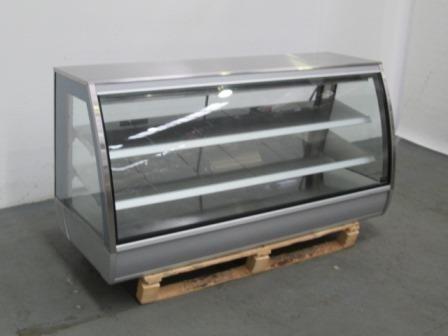 Ambient Display Cabinet On Counter; Control Knobs; Curved Glass;